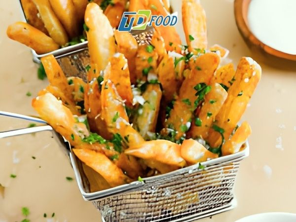 Bột bơ tỏi dùng để làm gì trong các món lắc như khoai tây chiên, gà rán, da cá