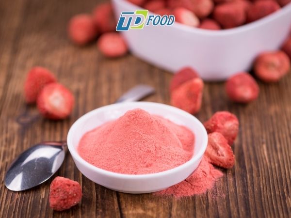 Tiêu chí chọn bột dâu tây nguyên chất chuyên dụng cho nhà xưởng