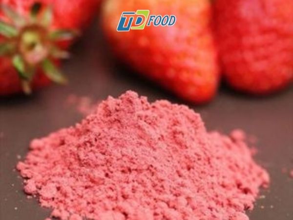 Giải pháp nguồn bột dâu tây giá sỉ tận xưởng tại TD Food